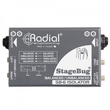 陕西Radial,SB-6,线路电平信号隔离变压器DI直插盒,立体声隔离器,DI盒,无源隔离变压器,