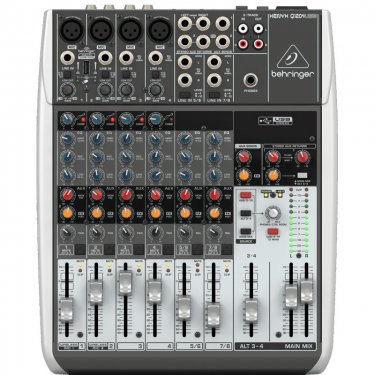 陕西百灵达 Behringer Q502USB 模拟调音台 声卡调音台 5路调音台