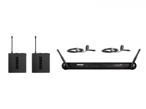 陕西Shure 舒尔 SVX188/CVL 双领夹式话筒系统 胸麦 一拖二无线话筒