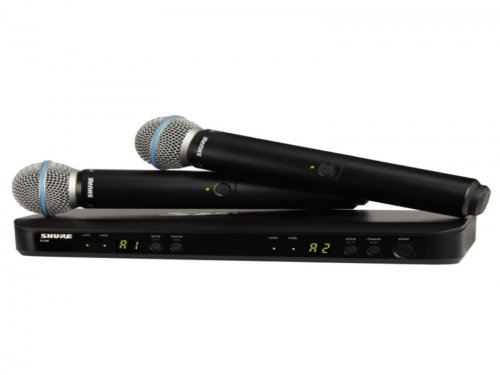 陕西Shure麦克风 舒尔麦克风 BLX288/B58 一拖二手持无线麦克风 