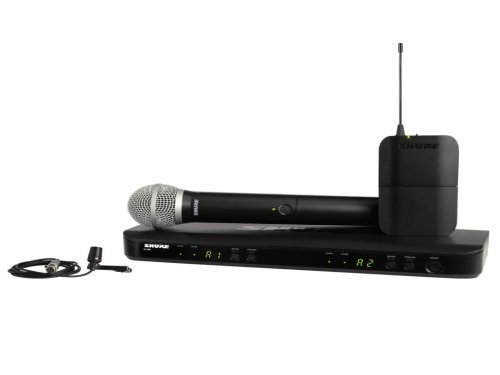 陕西Shure 舒尔 BLX1288/CVL 无线麦克风  BLX1288/CVL 双通道无线领夹+手持话筒系统