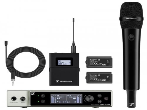 陕西森海赛尔 EW-DX MKE2-835-S SET 一拖二无线麦克风 教学会议舞台演出直播无线话筒